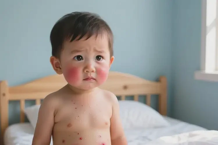 儿童肚子起湿疹不管它会自己自愈吗(图2)