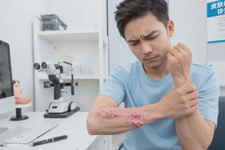 青年人身上偶尔起湿疹可以治好吗(图1)