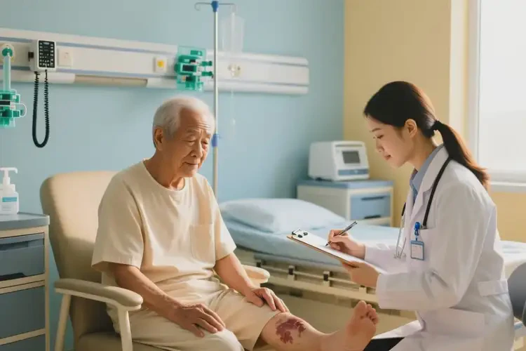 老人脚上起湿疹能够彻底治愈吗(图1)