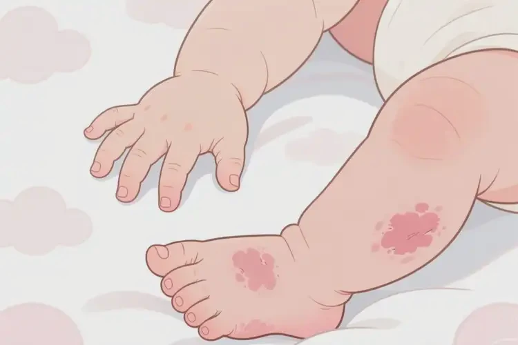 宝宝四肢偶尔长湿疹能治好吗(图2)