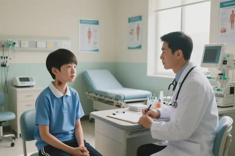 中学生脖子偶尔起湿疹可以治好吗(图3)