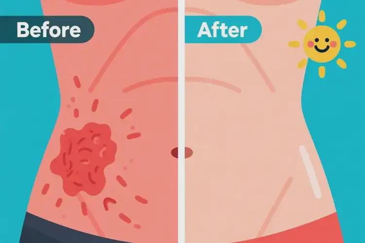 女人肚子上经常长湿疹可以治好吗(图1)