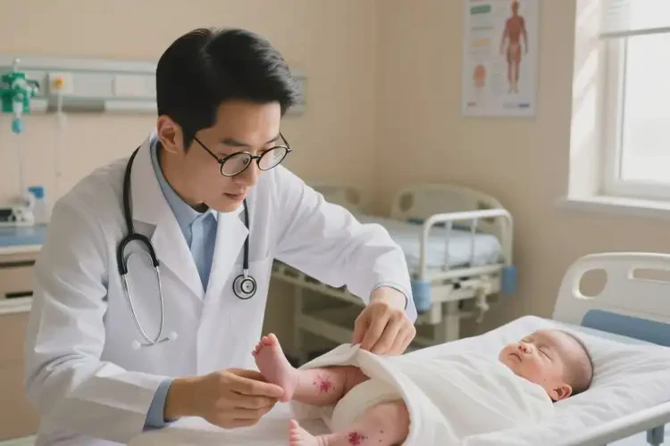 婴儿小腿出现湿疹能治好吗(图1)