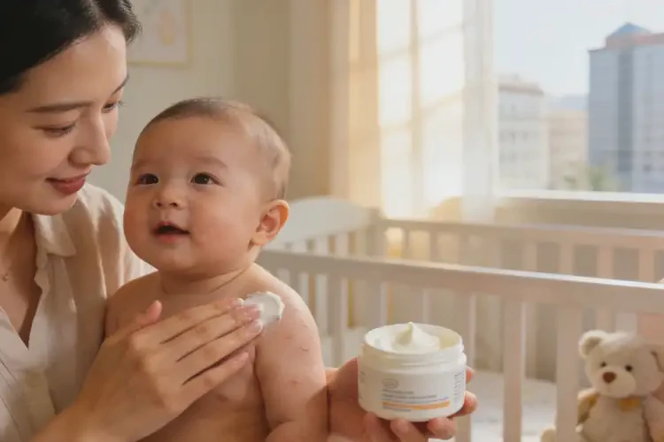 新生儿全身长湿疹能彻底自愈吗(图1)