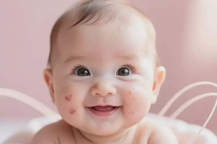 宝宝脸上偶尔长湿疹能治好吗(图1)