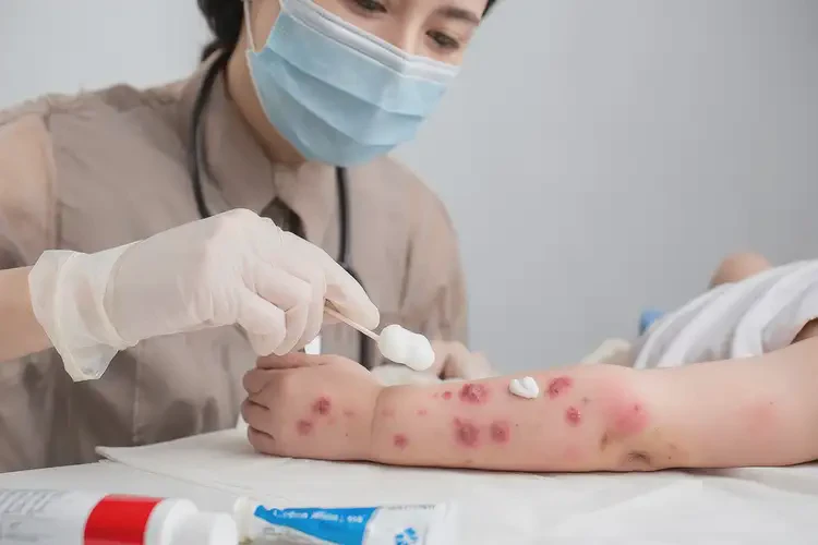 宝宝手臂上长湿疹能治好吗(图3)