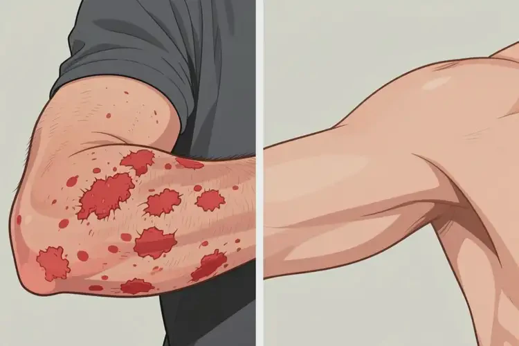 男人手臂长湿疹可以治好吗(图2)