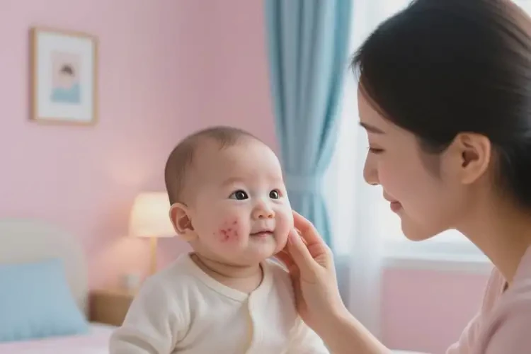 宝宝脖子容易起湿疹能治好吗(图3)