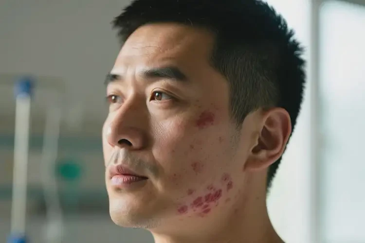 男人面部出现湿疹可以治好吗(图2)