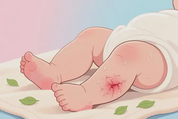 宝宝小腿容易起湿疹能治好吗(图3)