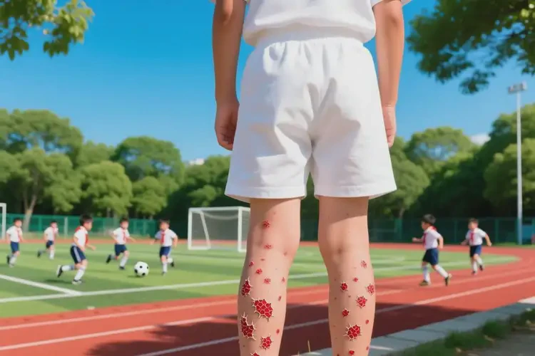 小学生小腿上起湿疹能不能彻底自愈(图1)