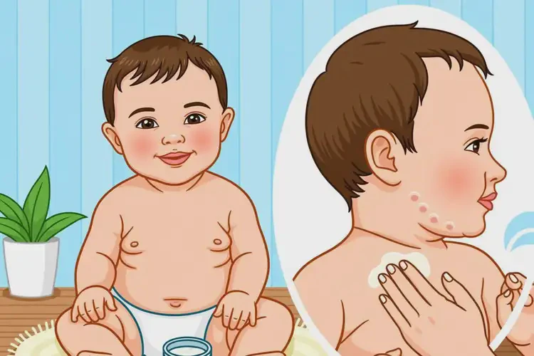 宝宝脖子上起湿疹能治好吗(图4)