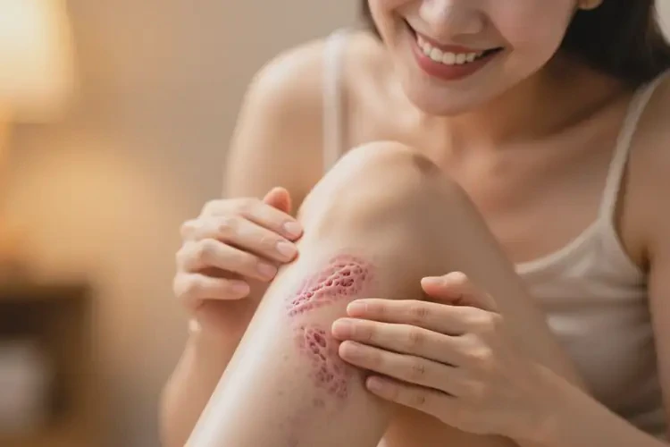 女人小腿出现湿疹可以治好吗(图1)