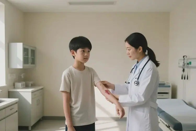 青少年手臂偶尔长湿疹可以治好吗(图2)