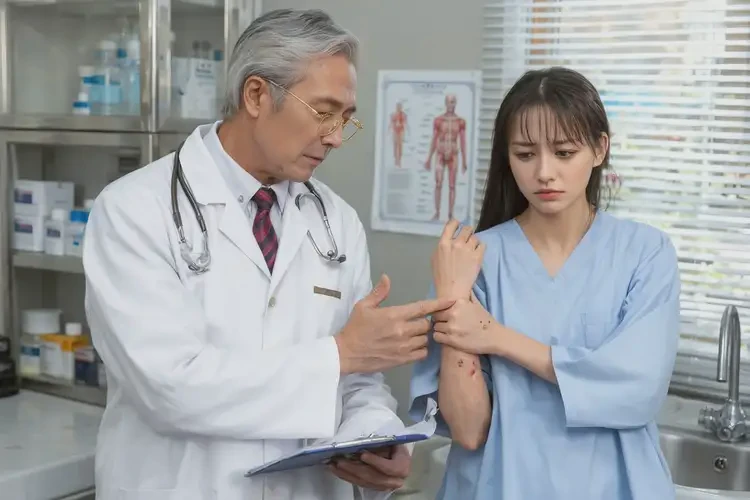 女生面部出现湿疹可不可以彻底自愈(图2)