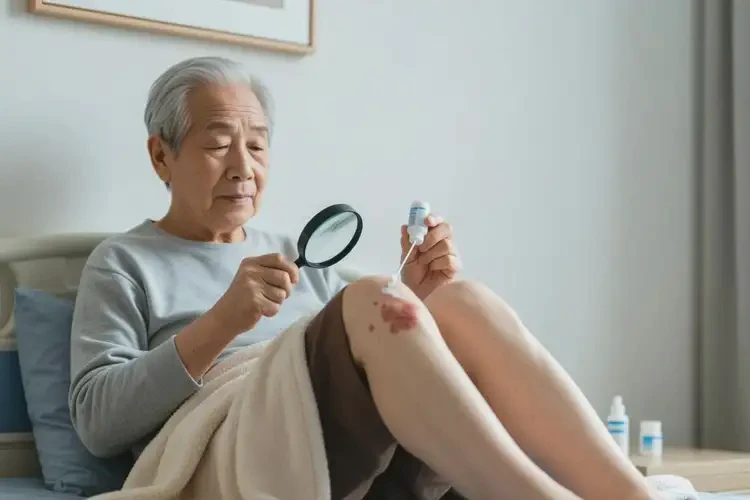 高龄老人大腿上经常长湿疹可以治好吗(图1)