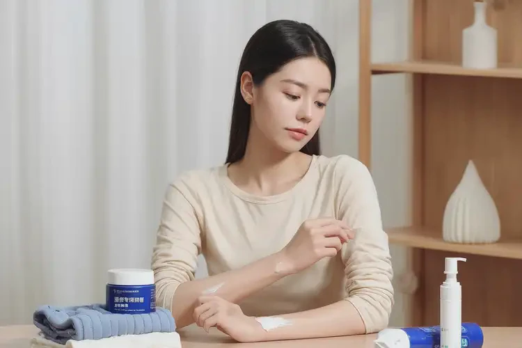 女人手臂上出现湿疹可以治好吗(图1)