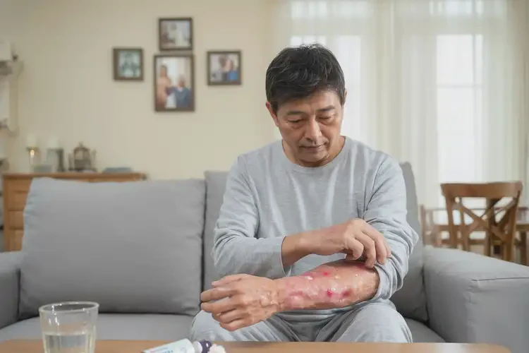 男人手臂有湿疹可以治好吗(图2)