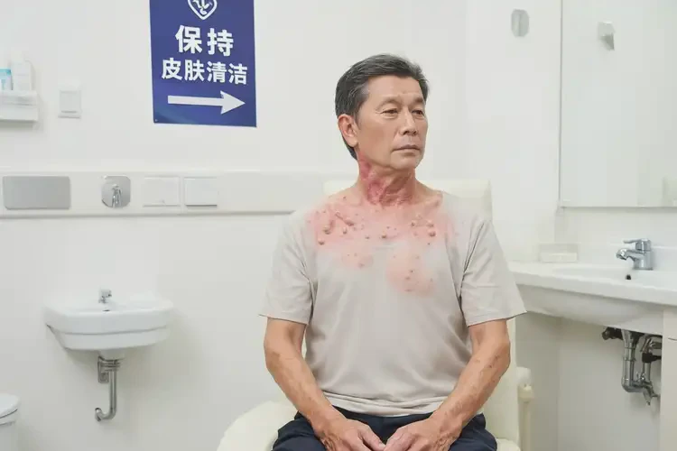 男人脖子经常长湿疹可以治好吗(图1)