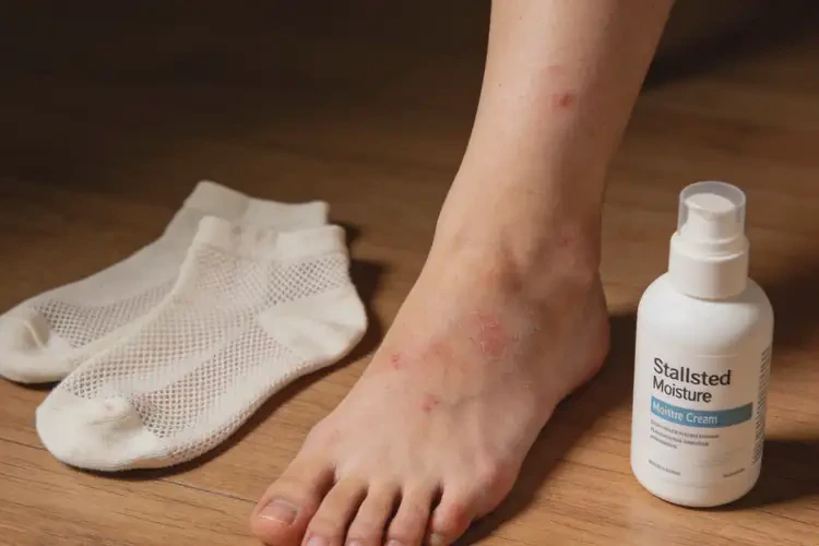 女人脚上经常长湿疹可以治好吗(图1)