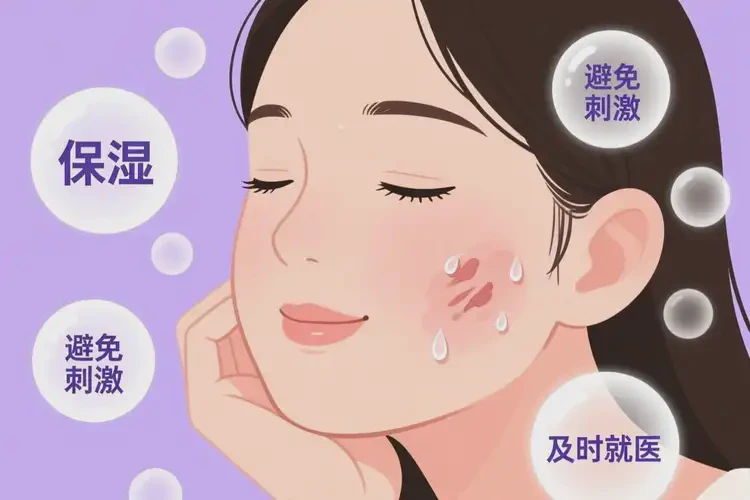 女人脸上容易起湿疹可以治好吗(图1)