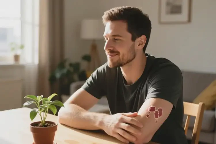 男人手臂长湿疹可以治好吗(图1)