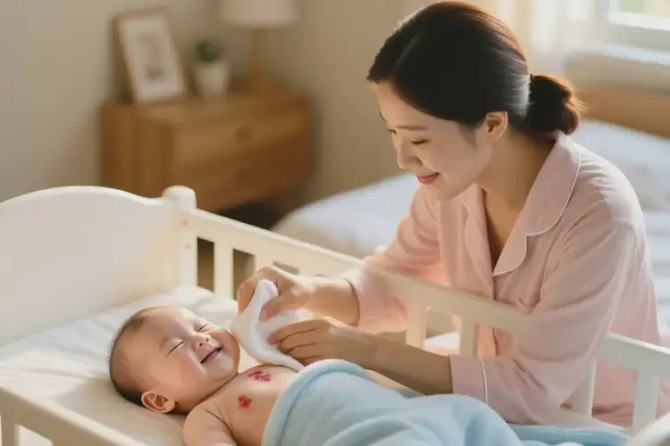 宝宝脖子上容易起湿疹能治好吗(图4)