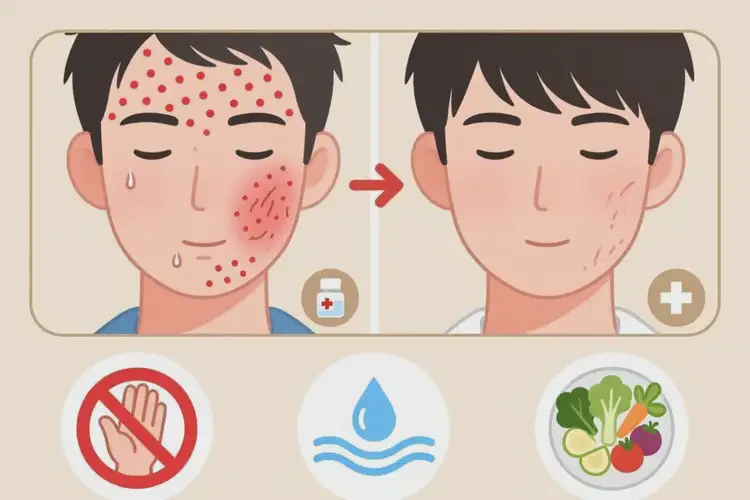 大学生面部容易起湿疹可以治好吗(图2)