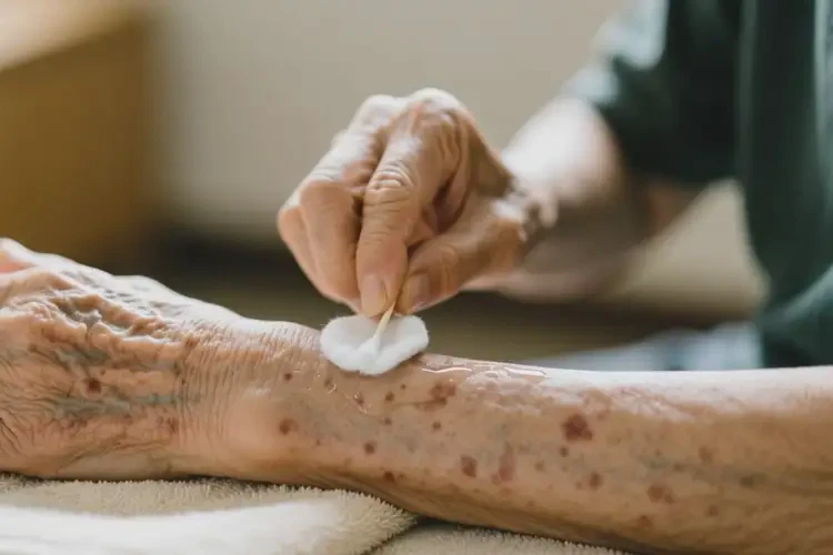 高龄老人手臂上偶尔长湿疹可以治好吗(图2)