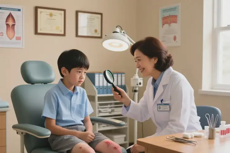 中学生小腿上偶尔起湿疹可以治好吗(图1)