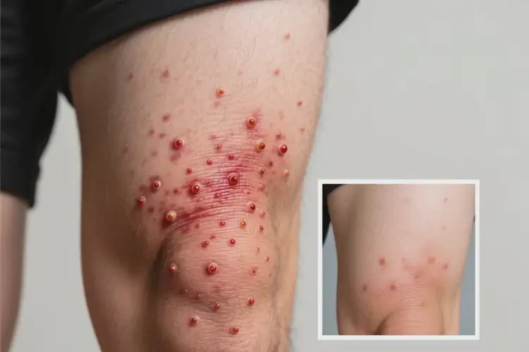 男人大腿上长湿疹可以治好吗(图1)