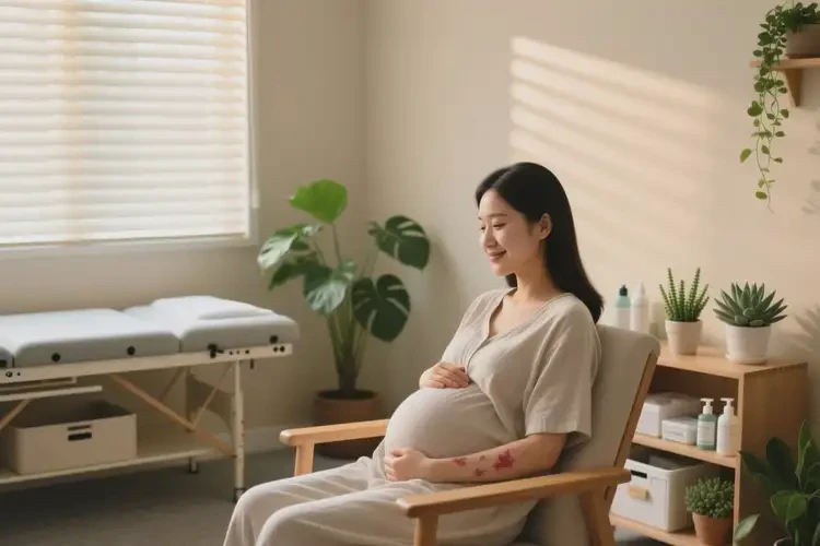 哺乳期妈妈手臂上偶尔起湿疹可以治好吗(图1)