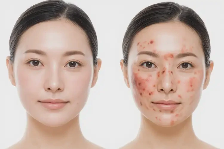 女生脸上偶尔长湿疹可以彻底自愈吗(图2)