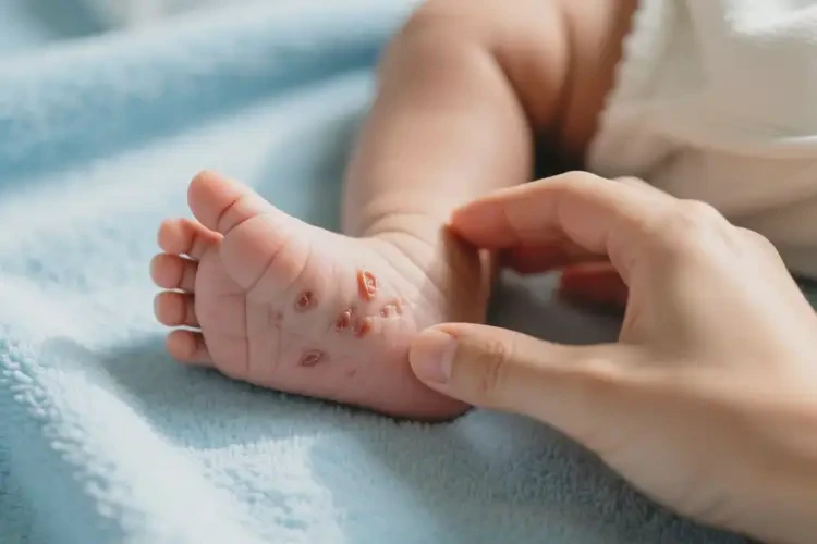 婴儿脚上偶尔起湿疹能治好吗(图2)