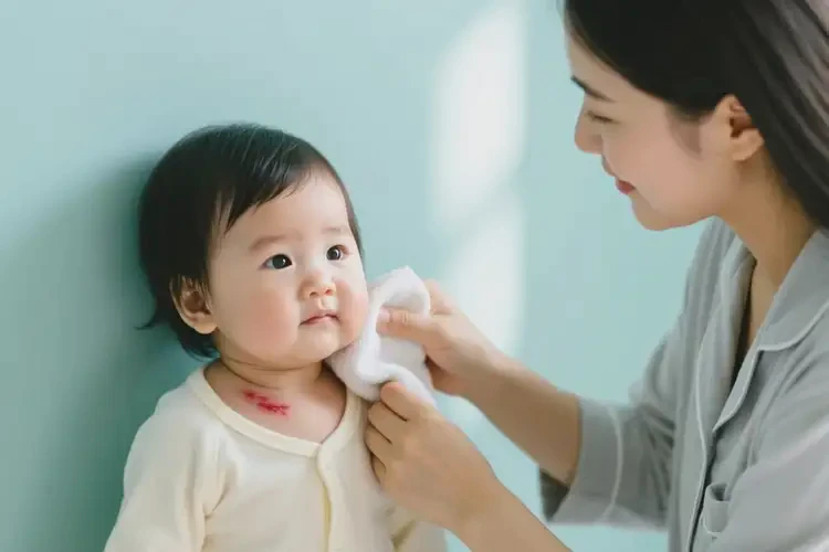 宝宝脖子上偶尔起湿疹能治好吗(图3)