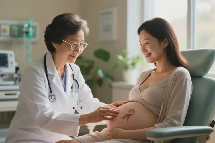 哺乳期妈妈小腿上有湿疹可以治好吗(图1)