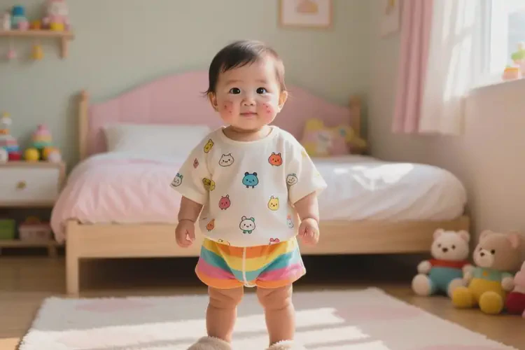 幼儿脖子上偶尔长湿疹不管它会自己好吗(图1)