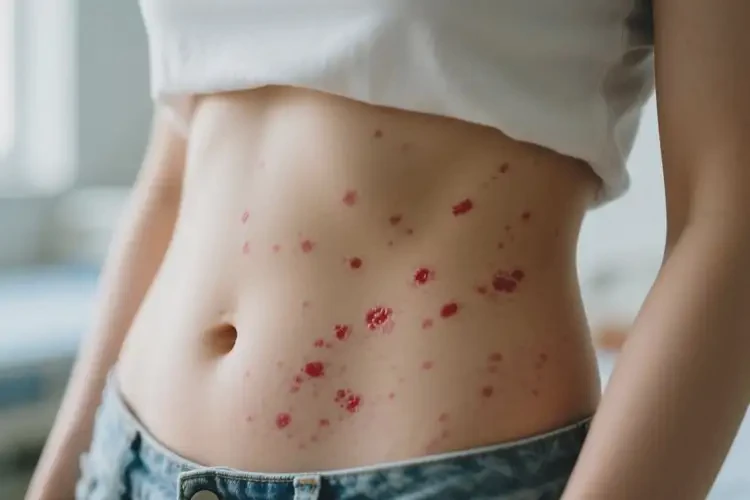 女人肚子上经常起湿疹可以治好吗(图2)