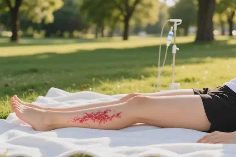 女人小腿上出现湿疹可以治好吗(图2)