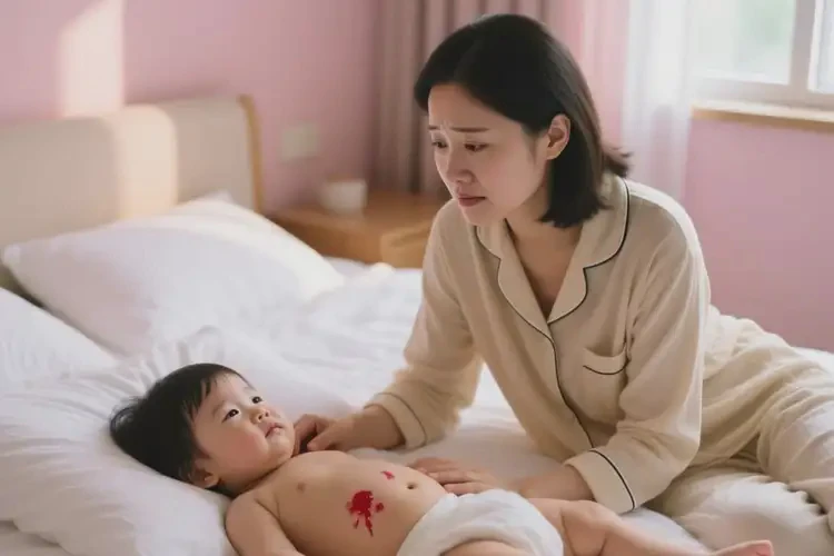 幼儿肚子上偶尔长湿疹不管它会自己自愈吗(图1)