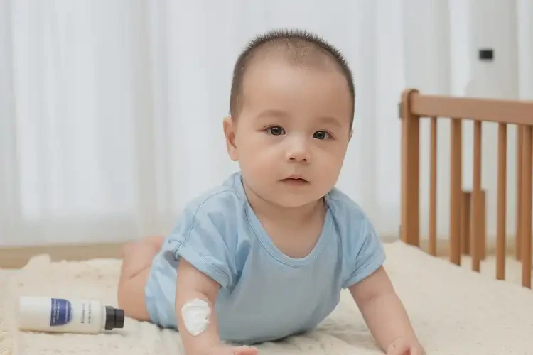 婴儿手臂偶尔起湿疹能治好吗(图1)