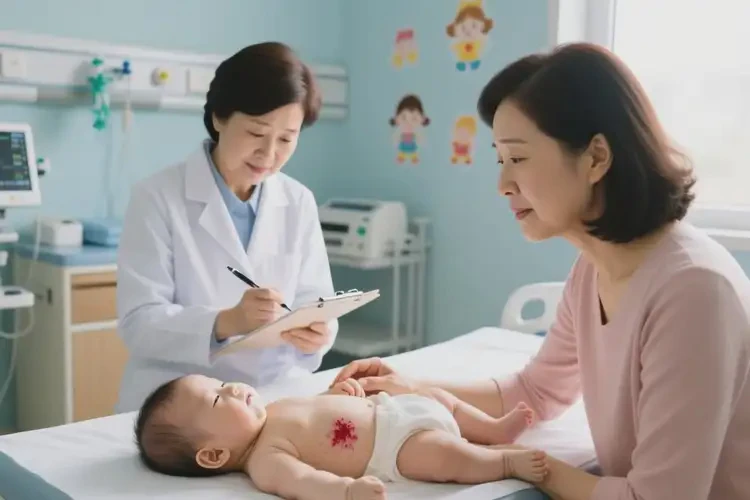 宝宝脖子经常起湿疹能治好吗(图1)