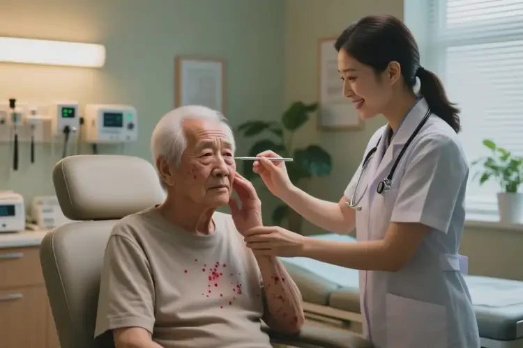 高龄老人面部出现湿疹可以治好吗(图4)