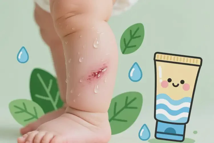 宝宝小腿长湿疹能治好吗(图1)