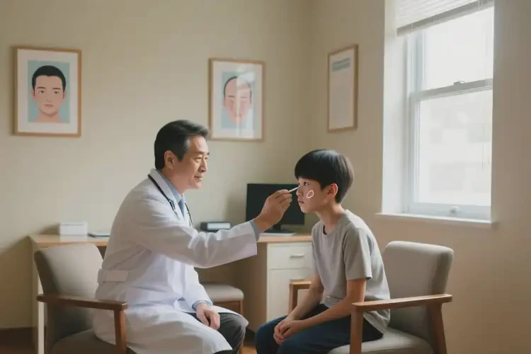 中学生脸上偶尔长湿疹可以治好吗(图4)