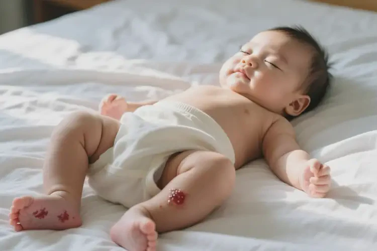 婴儿脚上容易起湿疹不管它会自己好吗(图3)