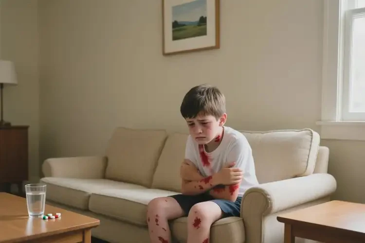 中学生身上长湿疹不管它会自己自愈吗(图4)