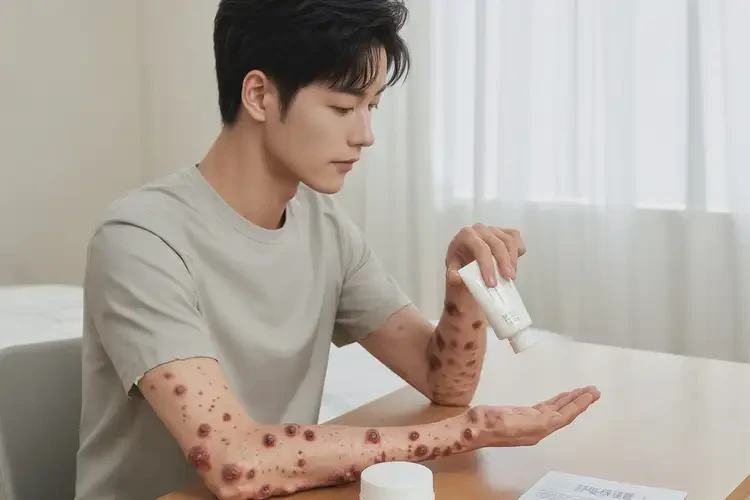 青年人四肢容易长湿疹可以治好吗(图1)