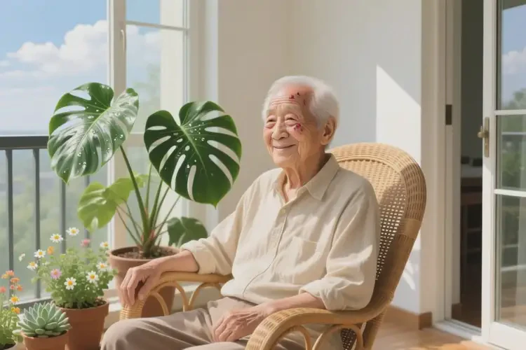 高龄老人脸上偶尔长湿疹可以彻底自愈吗(图1)