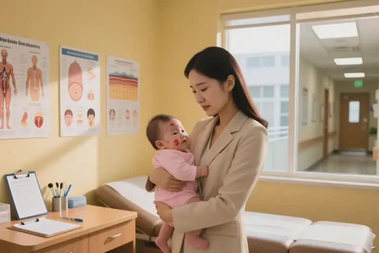 婴幼儿脸上偶尔起湿疹能治好吗(图1)